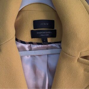 J. Crew Women's Yellow Peacoat